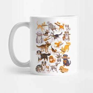 Dogs With Sticks Mug